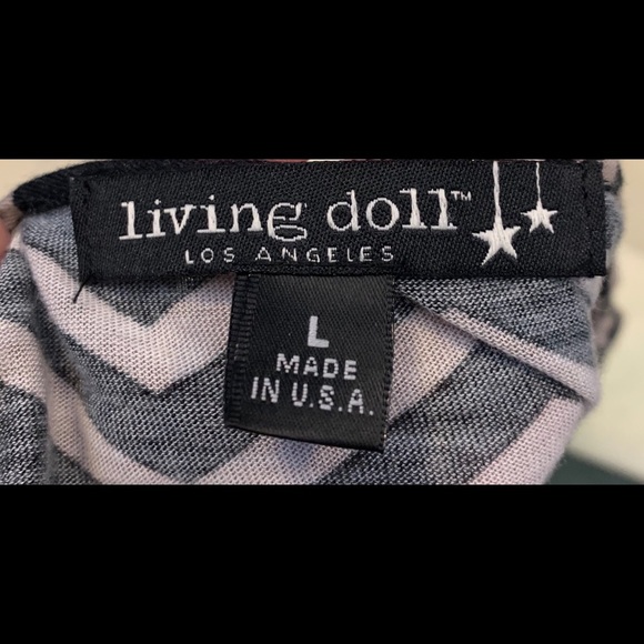 Chevron Top with Bow - Picture 3 of 3